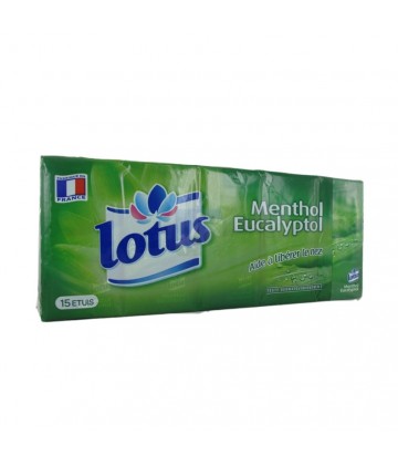 Lotus Mouchoirs Menthol Eucalyptol Etuis x 15
