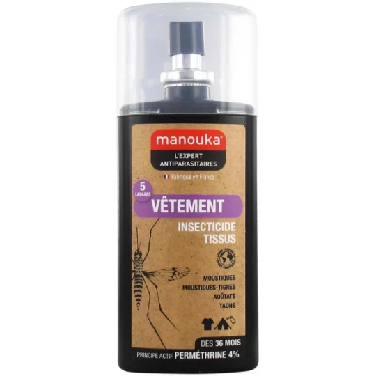 Manouka Spray Vêtements Tissus 75 ml