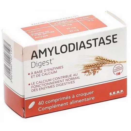 Amylodiastase Digest Goût Framboise Mandarine x  40
