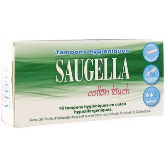 Saugella Cotton Touch Tampons Hygiéniques Normaux x 16