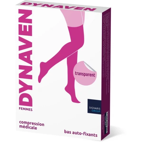 Sigvaris Dynaven Pure Bas Auto-fixants Transparents Femme Classe 2 - image 2
