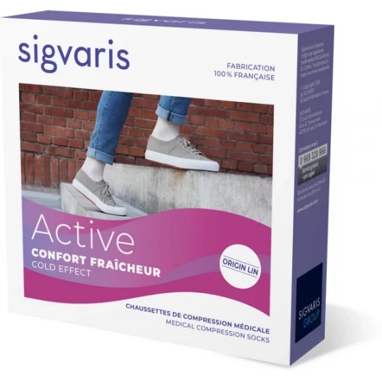 Sigvaris Chaussettes Homme Origin Lin Classe 2 - image 3