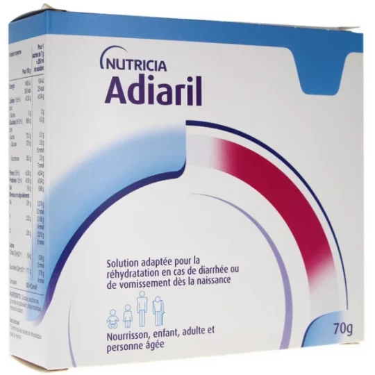 Adiaril Solution de réhydratation Bébé Sachets x 10