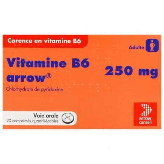 Vitamine B6 250 mg x 20