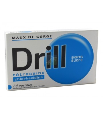 Drill Tétracaïne Pastilles Sans Sucre x 24