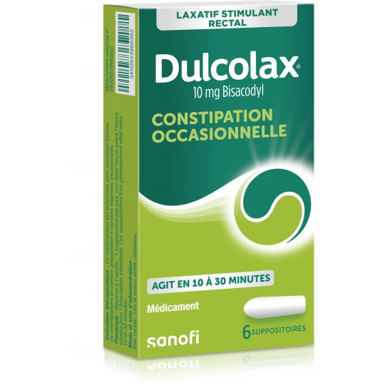 Dulcolax 10 mg Suppositoires x 6