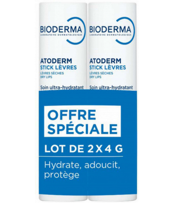 Bioderma Atoderm Stick à Lèvres x 2