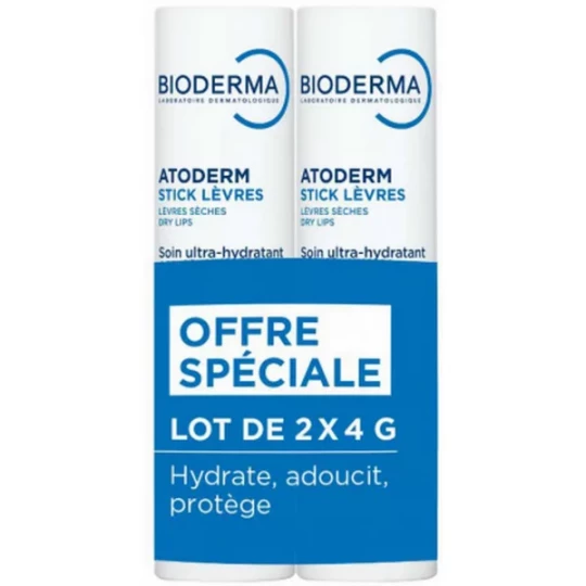 Bioderma Atoderm Stick à Lèvres x 2