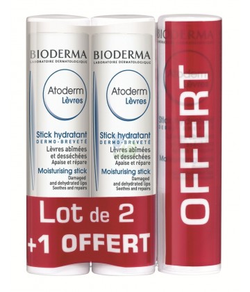 Bioderma Atoderm Stick Lèvres lot de 3