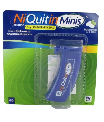 NiQuitinMini 1,5 mg Menthe Sans Sucre x 20