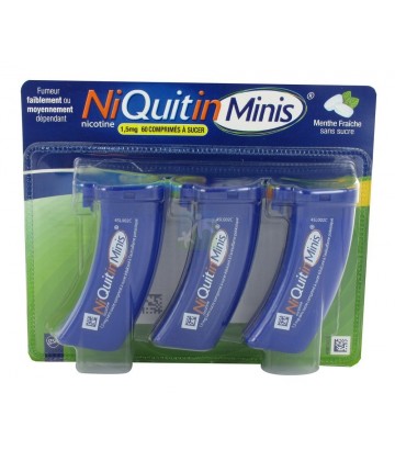 NiQuitinMini 1,5 mg Menthe Sans Sucre x 60