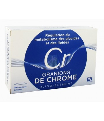 Granions de Chrome 25 ug/j x 30