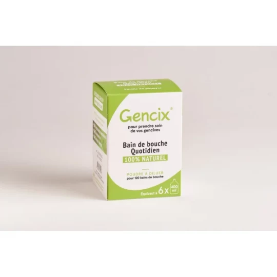 Gencix Bain de Bouche Quotidien 100 % Naturel Poudre 6 g