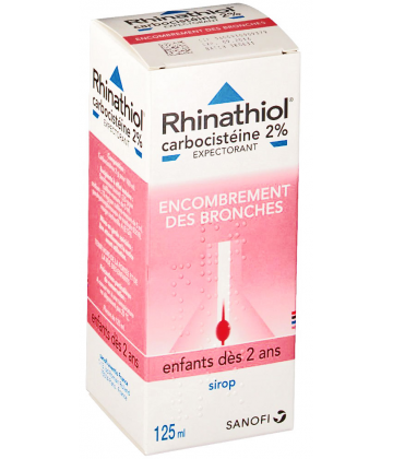 Rhinathiol Carbocistéine Enfants 2% Sirop 125 ml