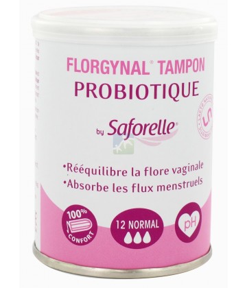 Saforelle Florgynal Tampon Probiotique Normal x 12
