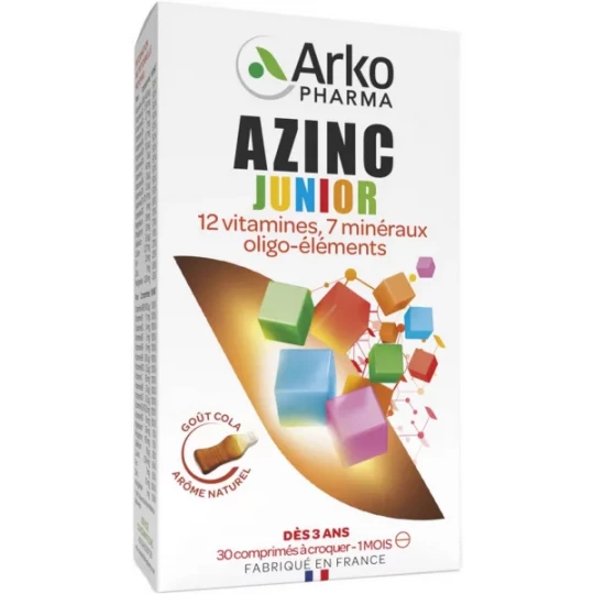 Azinc Forme et Vitalité Junior Goût Cola x 30
