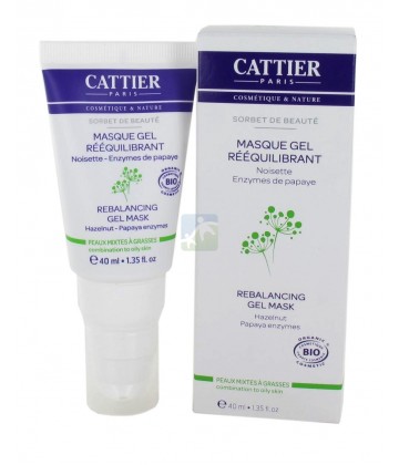 Cattier Masque Gel Rééquilibrant Sorbet de Beauté 40 ml 