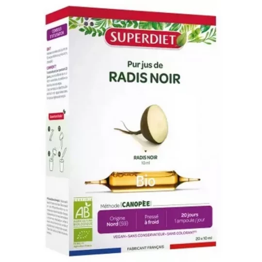 Superdiet Radis Noir Ampoules x 20