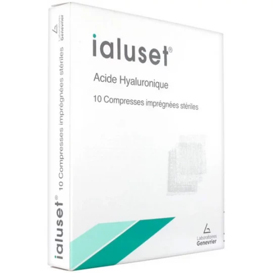 Ialuset Acide Hyaluronique Compresses Imprégnées Stériles x 10