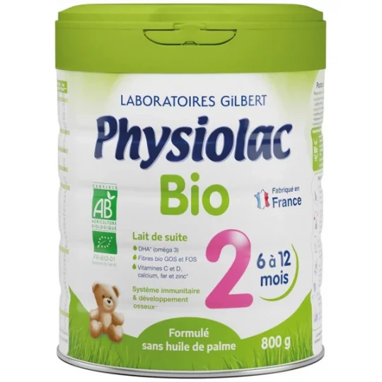 Physiolac Bio 2ème âge 800 g
