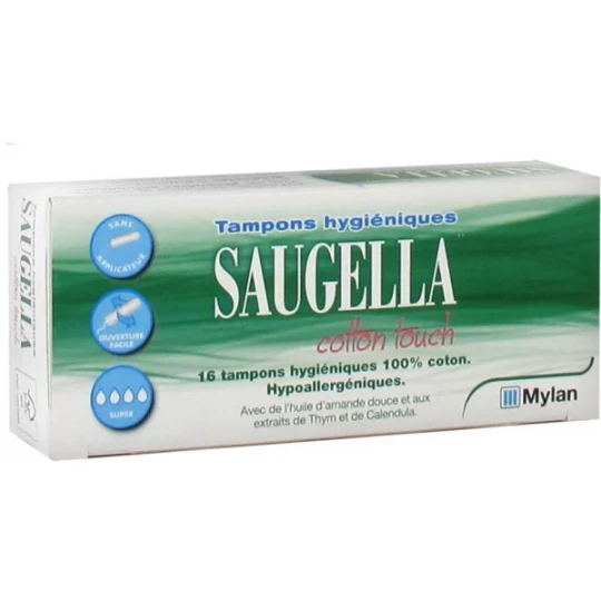 Saugella Cotton Touch Tampons Hygiéniques x 16