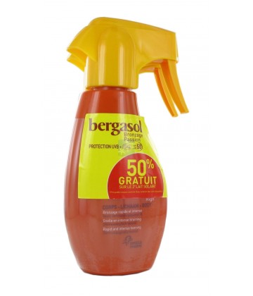 Bergasol Bronzage Passion Lait Solaire SPF50 2 x 200 ml