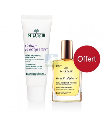 Nuxe Coffret Crème Prodigieuse Peaux Séches 40 ml + Huile Prodigieuse 30 ml