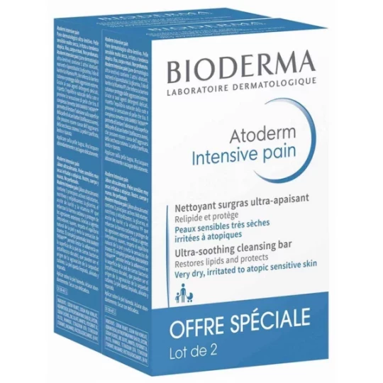 Bioderma Atoderm Pain Nettoyant Surgras Sans  Parfum 2 x 150 g