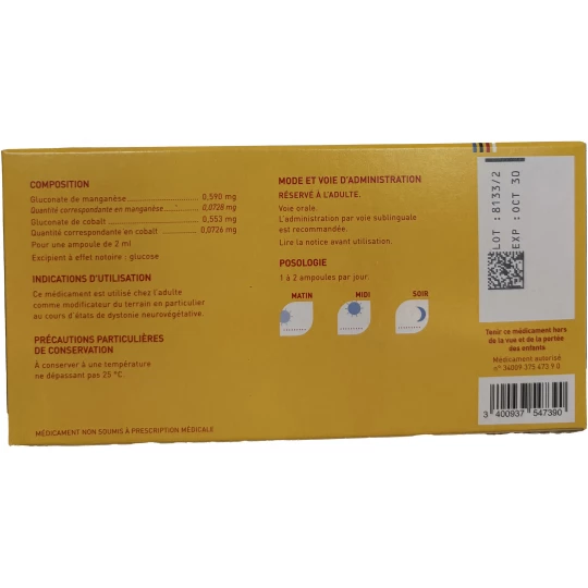 Oligosol Manganèse-Cobalt x 28 - image 2