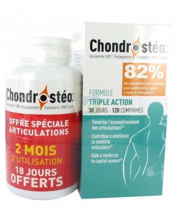 Chondrosteo®+ Articulations - 2 mois + 18 jours offerts (NSFP)
