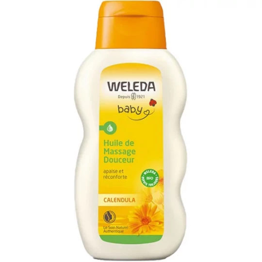 Weleda Huile de Massage Bébé Douceur au Calendula 200 ml