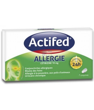 Actifed Allergie Cetirizine 10 mg x 7