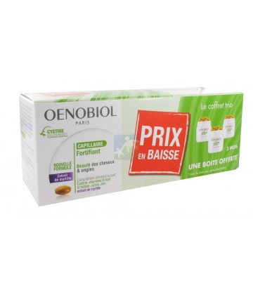 Oenobiol Fortifiant Capillaire Lot de 2 + 1