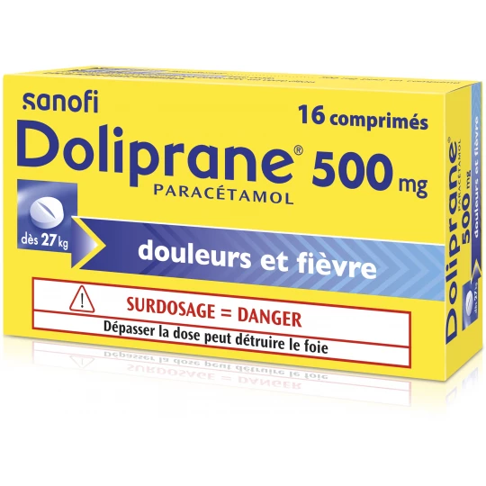 Doliprane 500 mg Comprimés x 16
