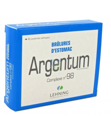 Lehning n°98 Argentum Brûlures d'estomac x 60