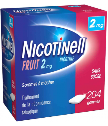 Nicotinell Fruits 2 mg Sans Sucre x 204