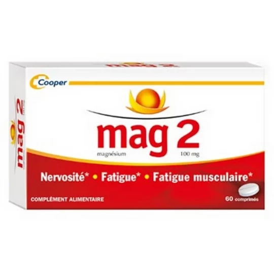 Mag 2 100 mg Sans Sucre x 60