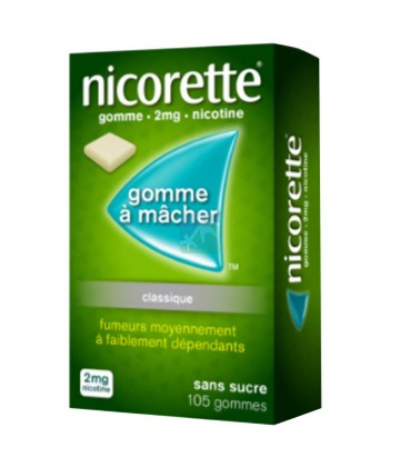 Nicorette 2 mg Sans Sucre x 105