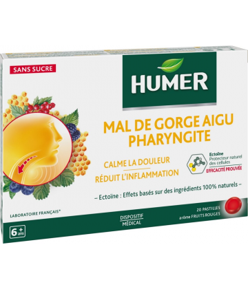 Humer Mal de Gorge Aigu Pharyngite x 20