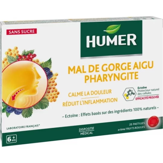 Humer Mal de Gorge Aigu Pharyngite x 20