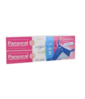 Pansoral Premières Dents Gel de Massage Gingival Apaisant 2 x 15 ml 