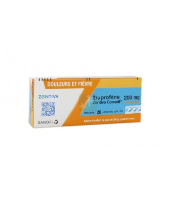 Ibuprofène 200 mg Zentiva Conseil Comprimés pelliculés x 20
