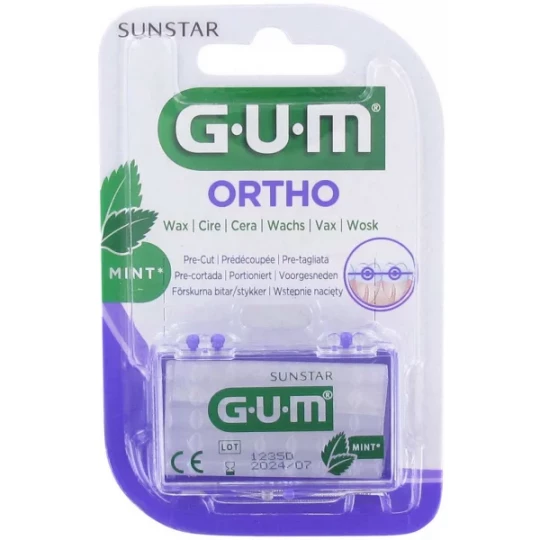 GUM Cire Orthodontique Goût Menthe