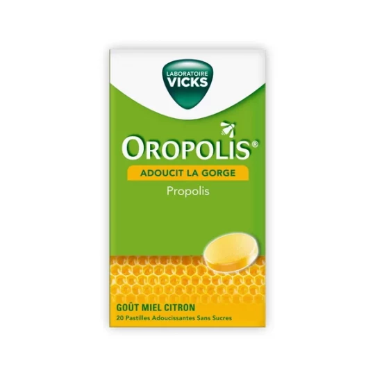 Oropolis Pastilles Adoucissantes Miel Citron x 20