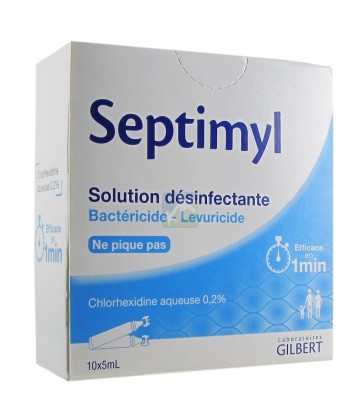 Gilbert Septimyl Solution Désinfectante 10 x 5 ml