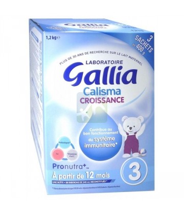 Gallia Calisma Croissance 3ème Age Sachets 3 x 400 g