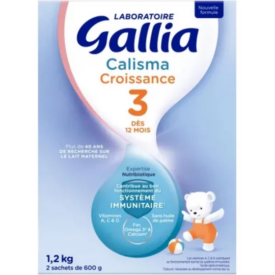 Gallia Calisma Croissance 3ème Age Sachets 600 g x 2