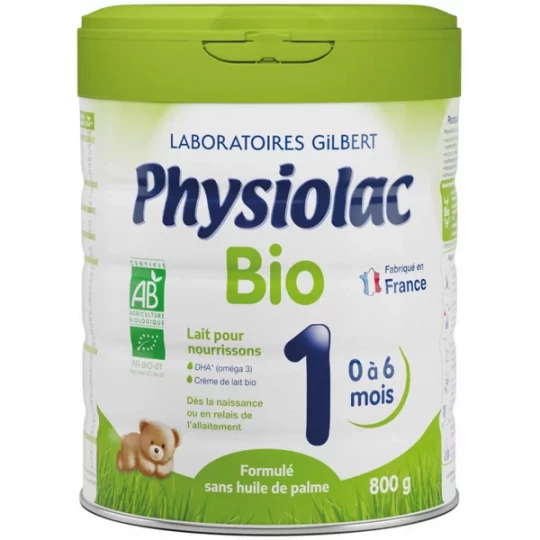 Physiolac Bio 1er âge 800 g