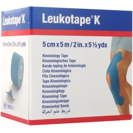 Leukotape K 5 cm x 5 m Couleur Bleu