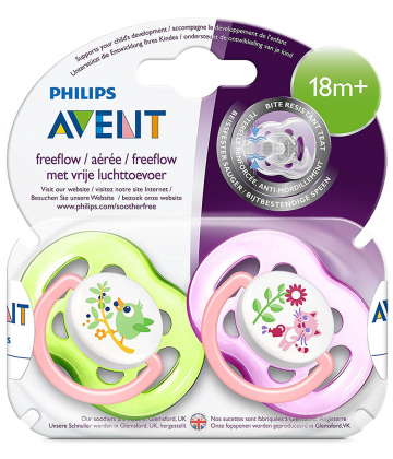 Philips Avent Sucette Aérées +18 mois Fille x 2